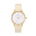 Olivia Crystal Watch - Maxi (38mm) / Gold / Beige