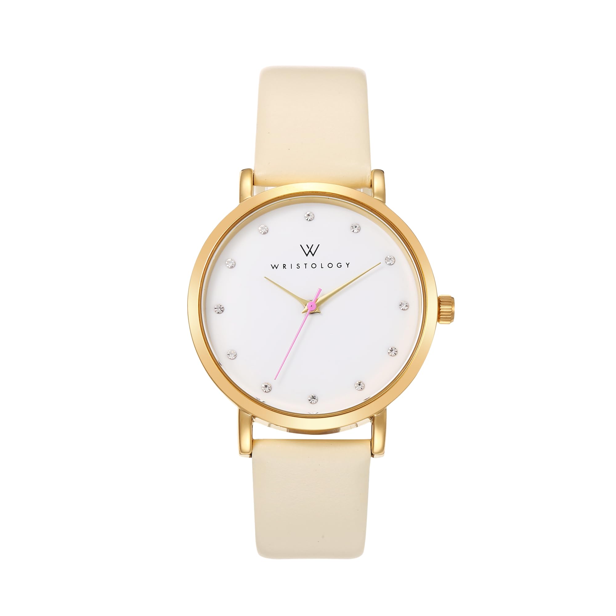 Olivia Crystal Watch - Maxi (38mm) / Gold / Beige