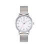 Olivia Numbers Metal Mesh Watch in Silver with Silver metal mesh band, 34mm