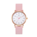 Olivia Numbers Silicone Watch in Rose Gold with Pink silicone band, 38mm