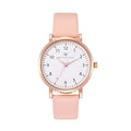 Olivia Numbers Leather Watch in Rose Gold with Pink leather band, 38mm