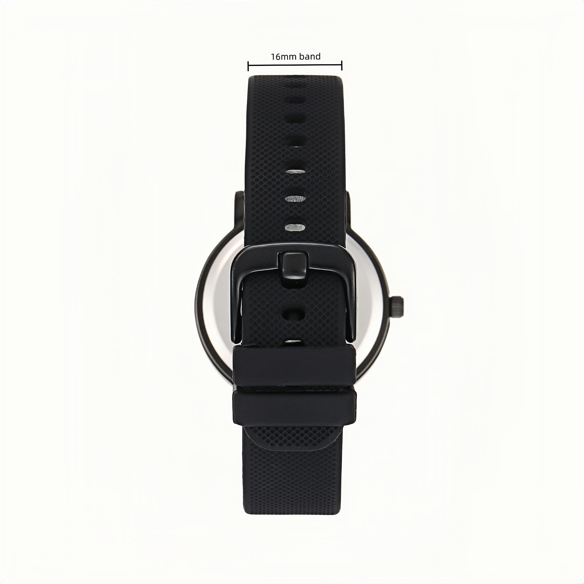 Olivia Silicone Watch - Mini (34mm) / Black / Black