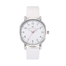 Olivia Leather Watch - Maxi (38mm) / Silver / White