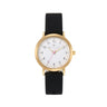 Olivia Numbers Silicone Watch in Gold with Black silicone band, 34mm