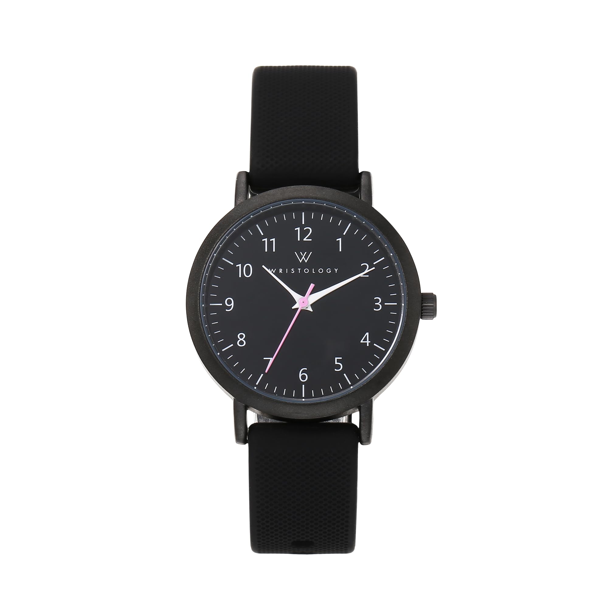 Olivia Silicone Watch - Mini (34mm) / Black / Black