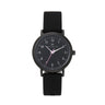 Olivia Numbers Silicone Watch in Black with Black silicone band, 34mm