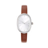 Michelle Watch - Silver / Brown Leather