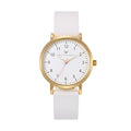 Olivia Numbers Silicone Watch in Gold with White silicone band, 38mm