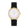 Olivia Numbers Silicone Watch in Gold with Black silicone band, 38mm