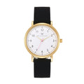 Olivia Numbers Silicone Watch in Gold with Black silicone band, 38mm