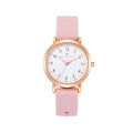 Olivia Numbers Silicone Watch in Rose Gold with Pink silicone band, 34mm