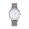 Olivia Numbers Silicone Watch in Silver with Grey silicone band, 38mm