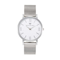 Stella Mesh Watch in Silver with Silver metal mesh band, 38mm