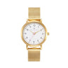 Olivia Numbers Metal Mesh Watch in Gold with Gold metal mesh band, 34mm
