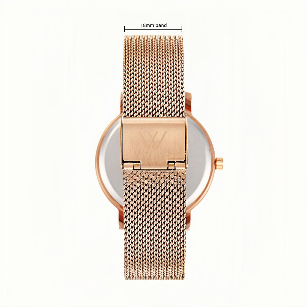Olivia Metal Mesh Watch - Maxi (38mm) / Rose Mesh