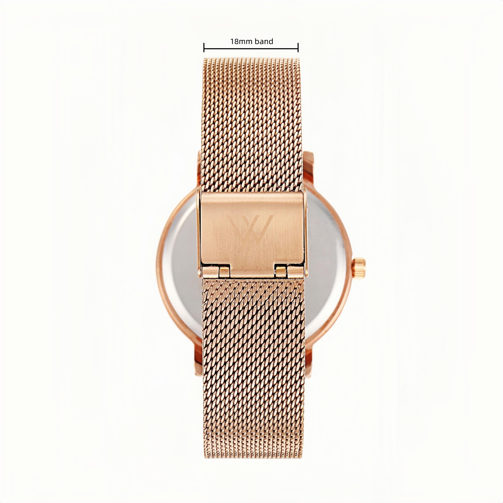 Olivia Metal Mesh Watch - Maxi (38mm) / Rose Mesh
