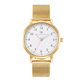 Olivia Numbers Metal Mesh Watch in Gold with Gold metal mesh band, 38mm
