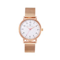 Olivia Numbers Metal Mesh Watch in Rose Gold with Rose Gold metal mesh band, 34mm