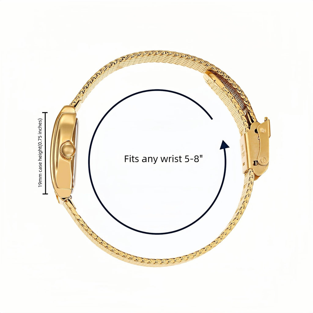 Ruth Watch - Gold Mesh