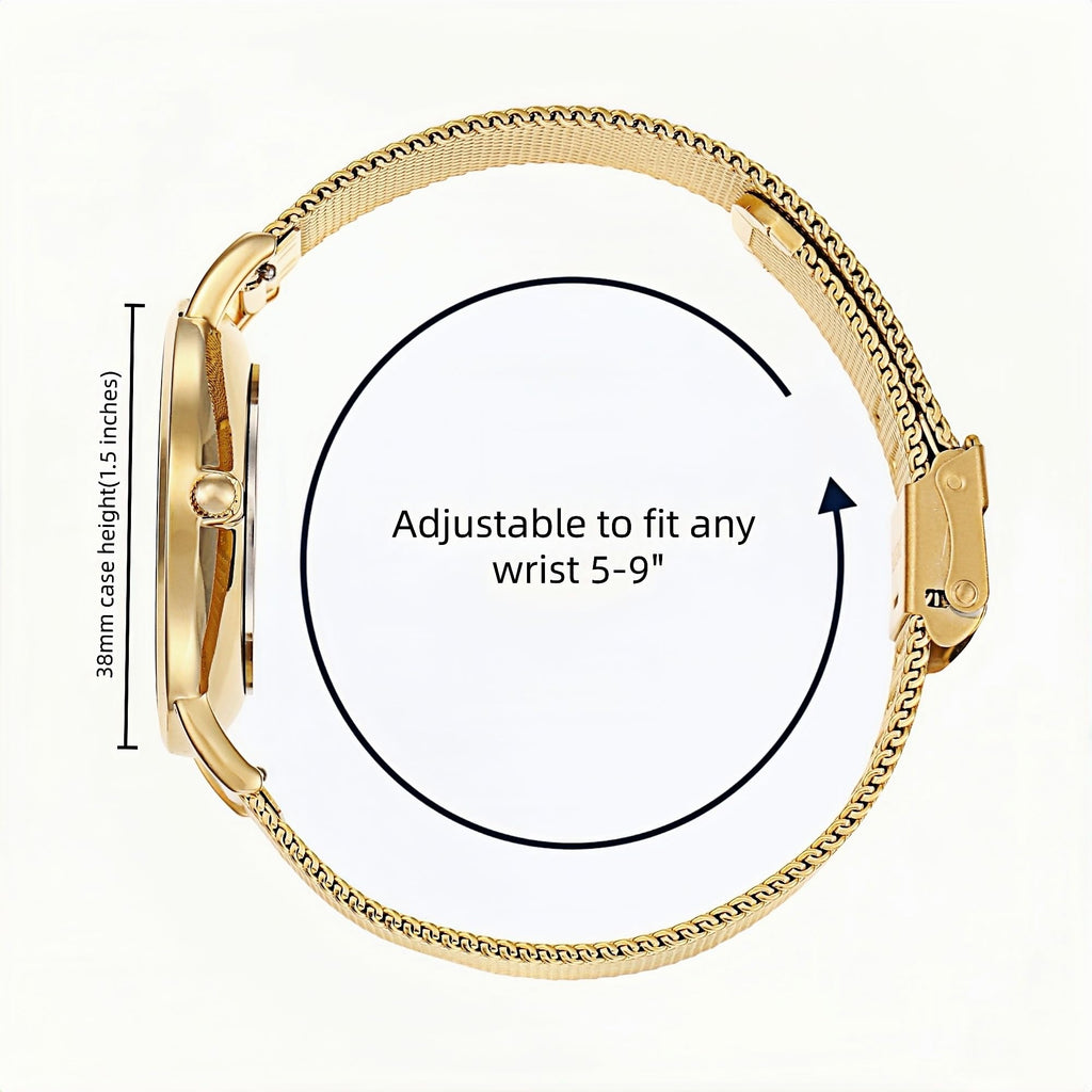 Stella Watch - Gold Mesh
