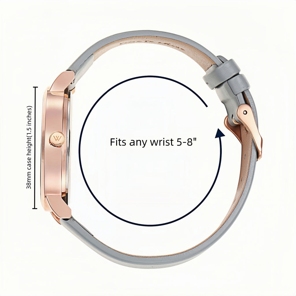 Olivia Numbers Rose Gold / Grey