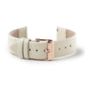 Beige Leather Band with Rose Gold buckle