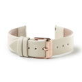 Beige Leather Band with Rose Gold buckle
