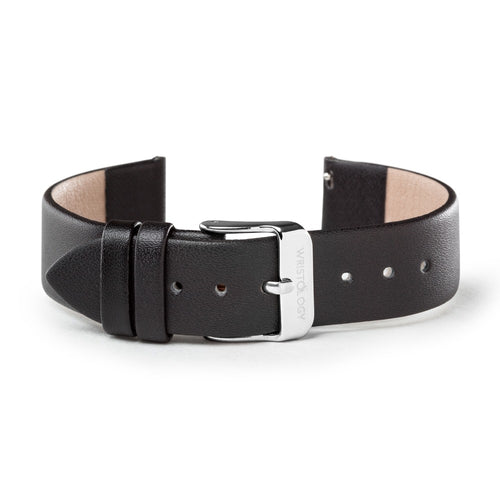 Black Leather Band with Silver buckle