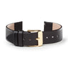 Black Leather Band with Gold buckle