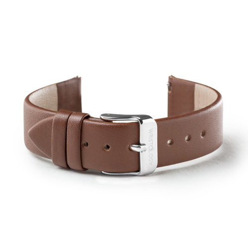 Brown Leather Band with Silver buckle