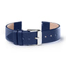 Navy Leather Band with Silver buckle