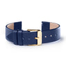 Navy Leather Band with Gold buckle