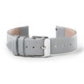 Grey Leather Band with Silver buckle