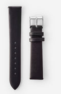 18mm Black Leather Watch Band