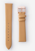 16mm Camel Tan Leather Watch Band