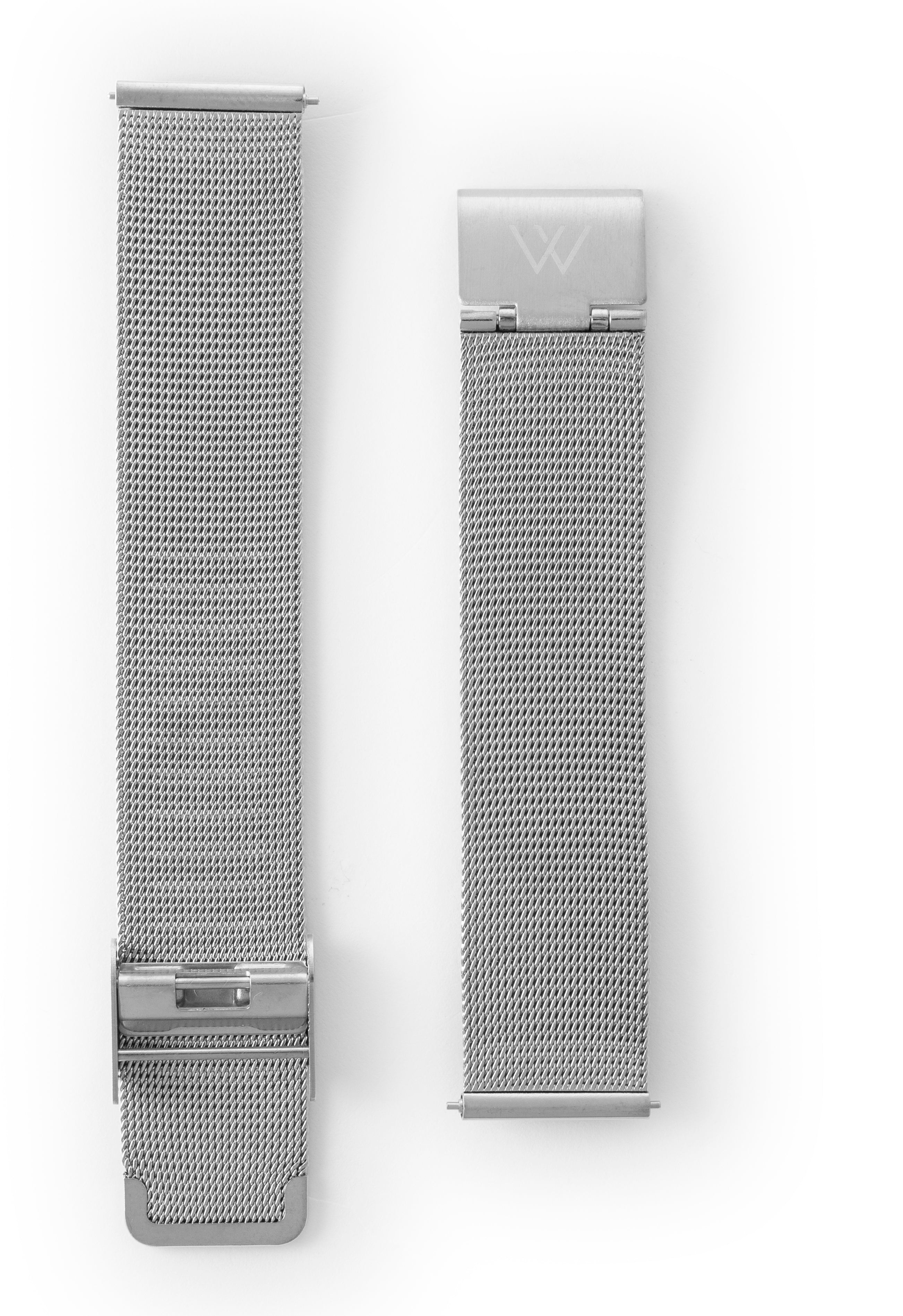 Silver Metal Mesh Watch Band