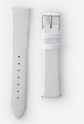 18mm White Leather Watch Band