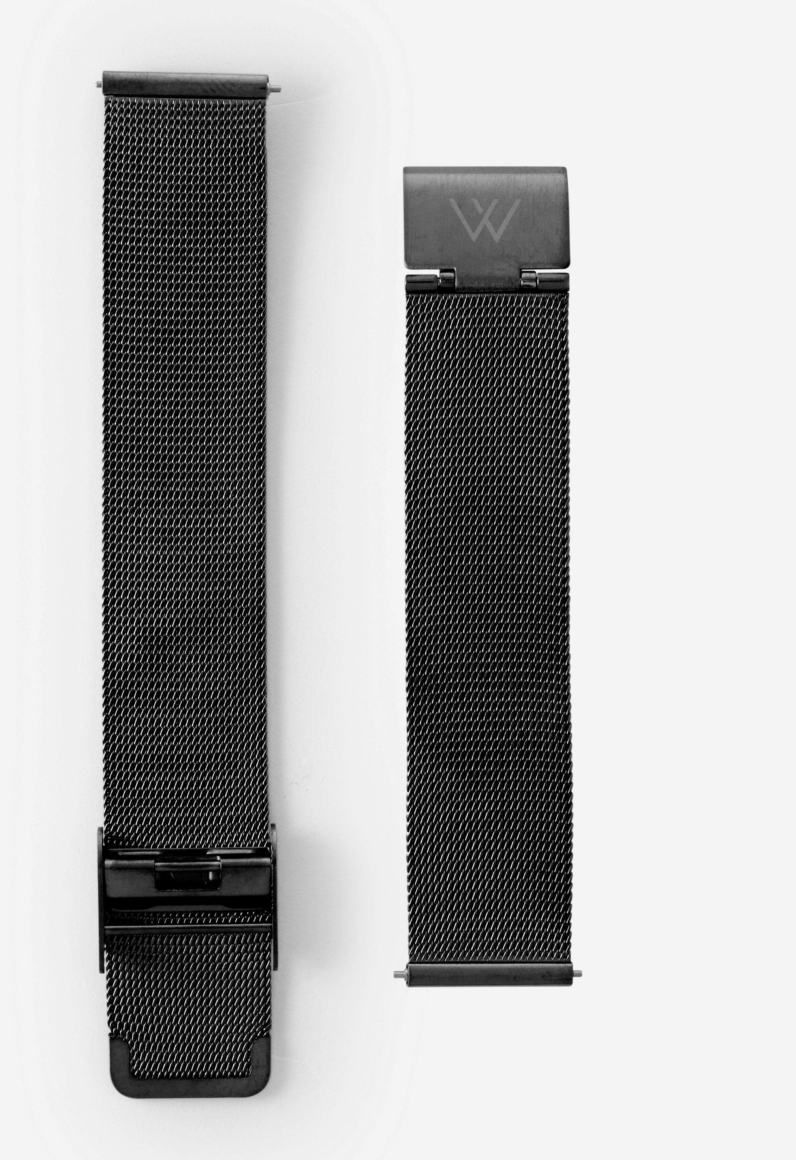 Black Metal Mesh Watch Band