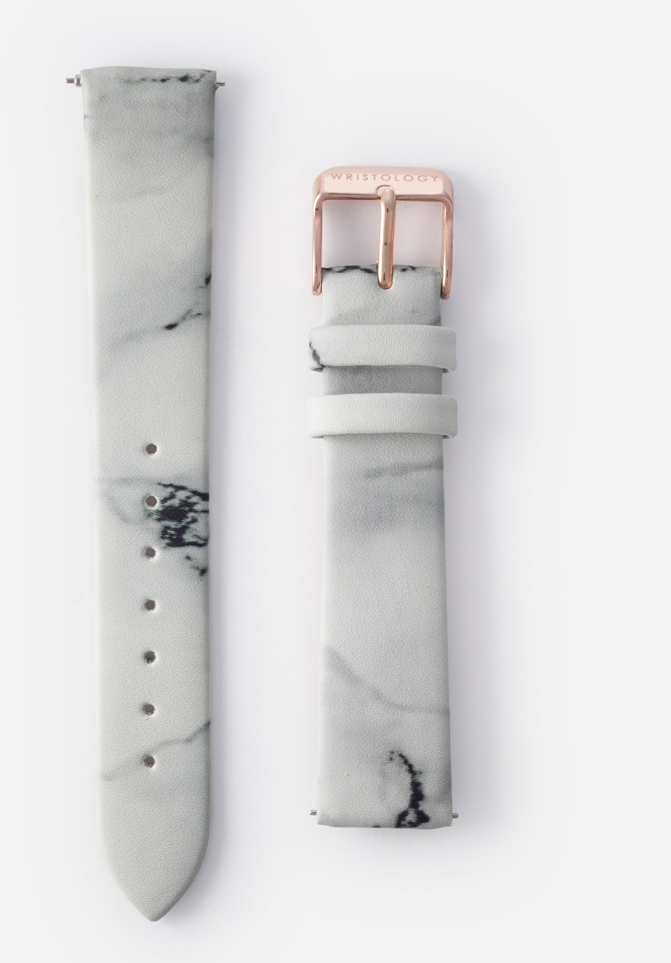 20mm Marble Leather Watch Band