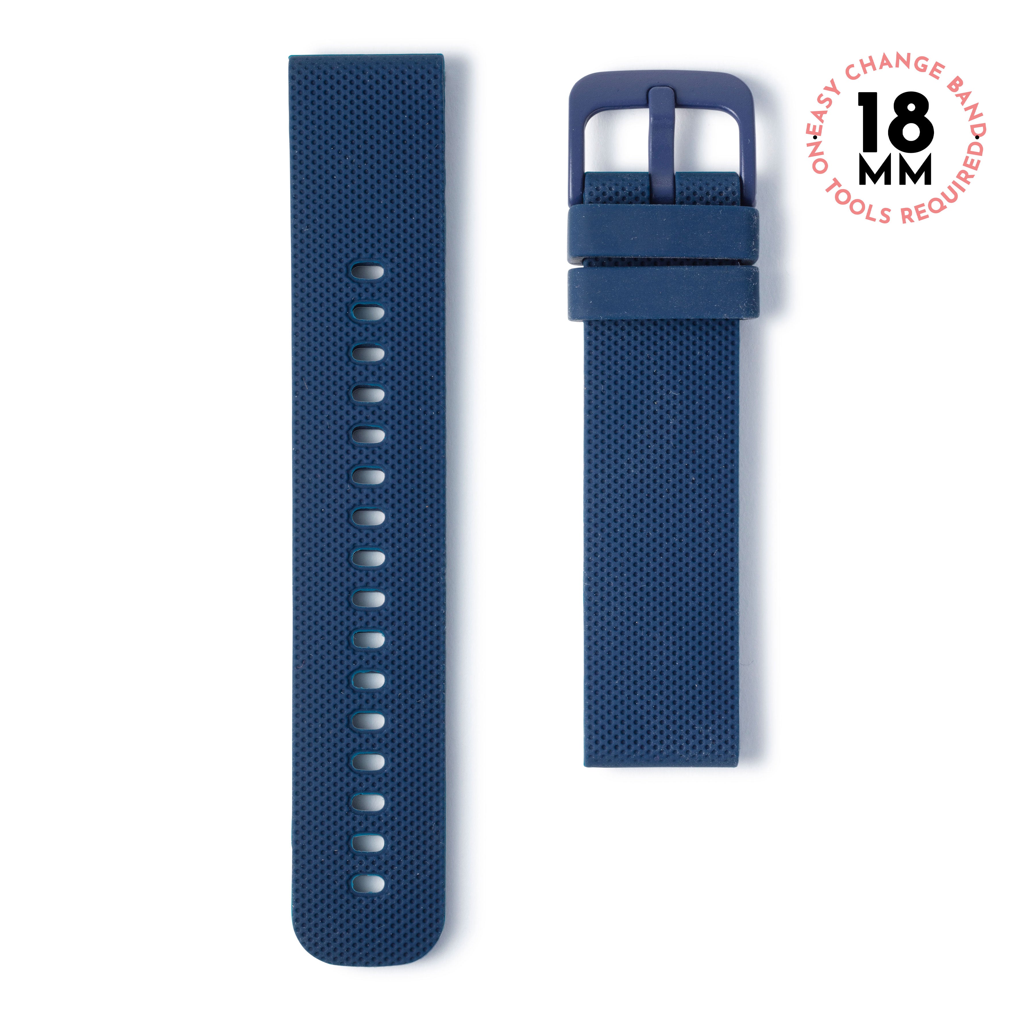 Navy Silicone Watch Band