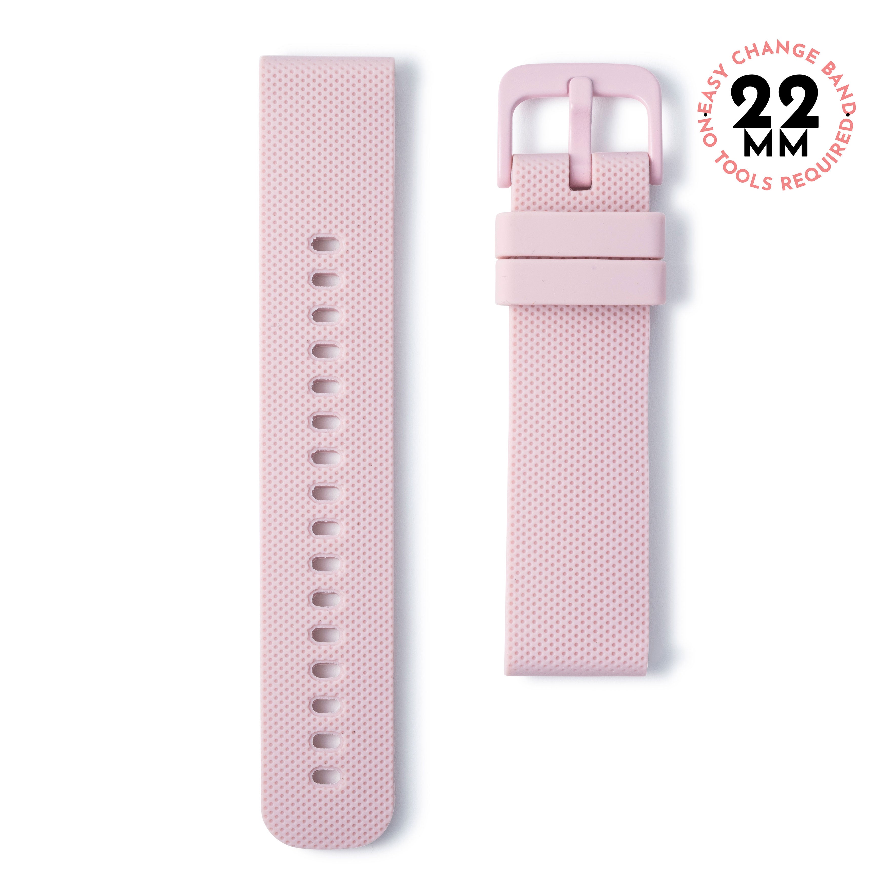 Pink Silicone Watch Band