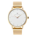 Olivia Gold Crystal Mesh Watch