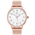 Olivia Rose Gold Numbers Metal Mesh Watch