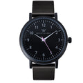 Olivia Black Numbers Metal Mesh Watch