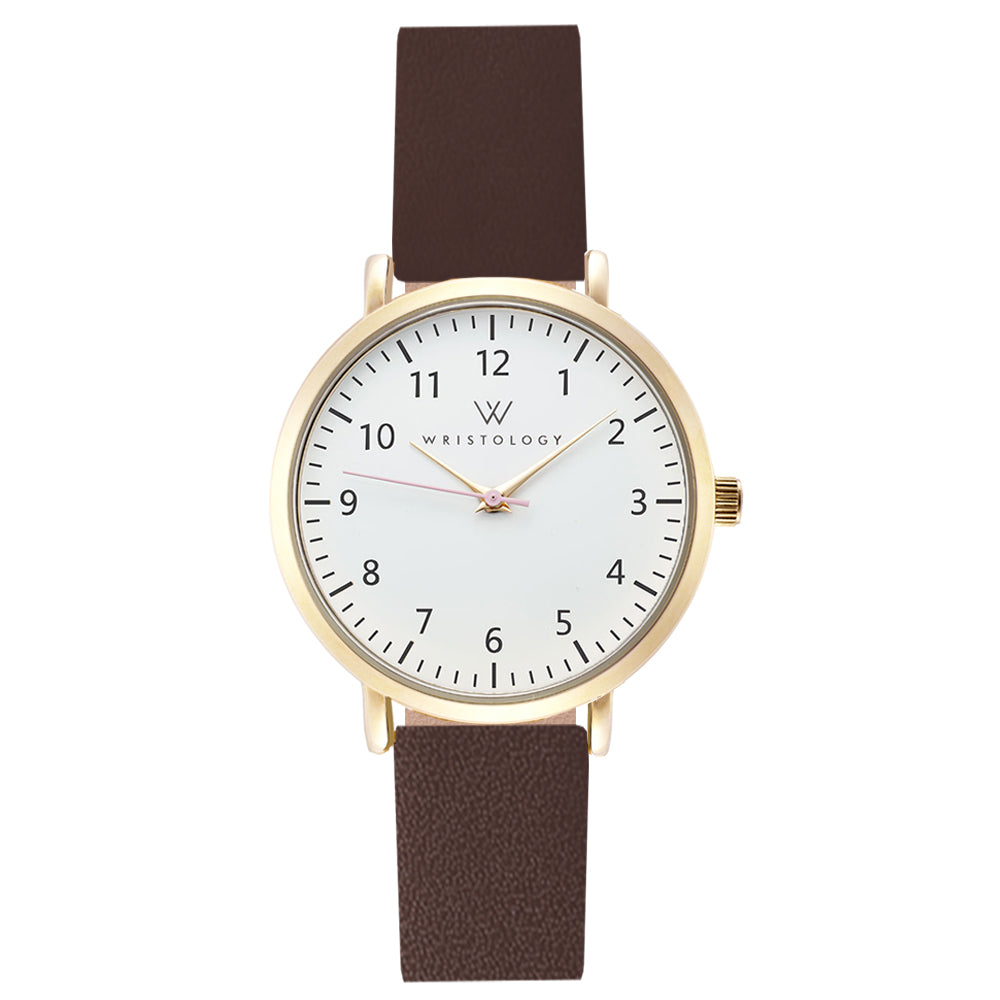 Mini Olivia Gold Leather Watch