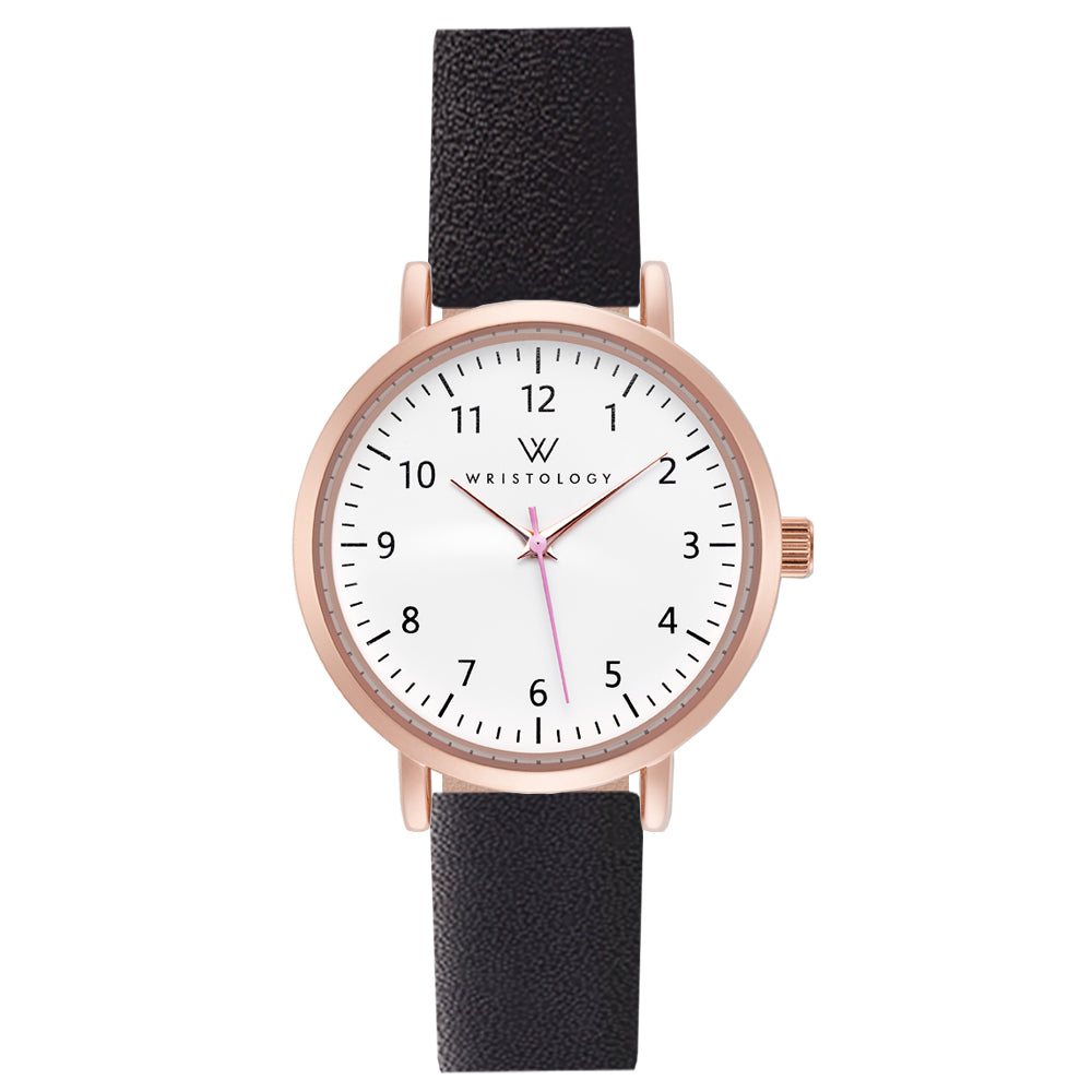 Mini Olivia Rose Gold Leather Watch