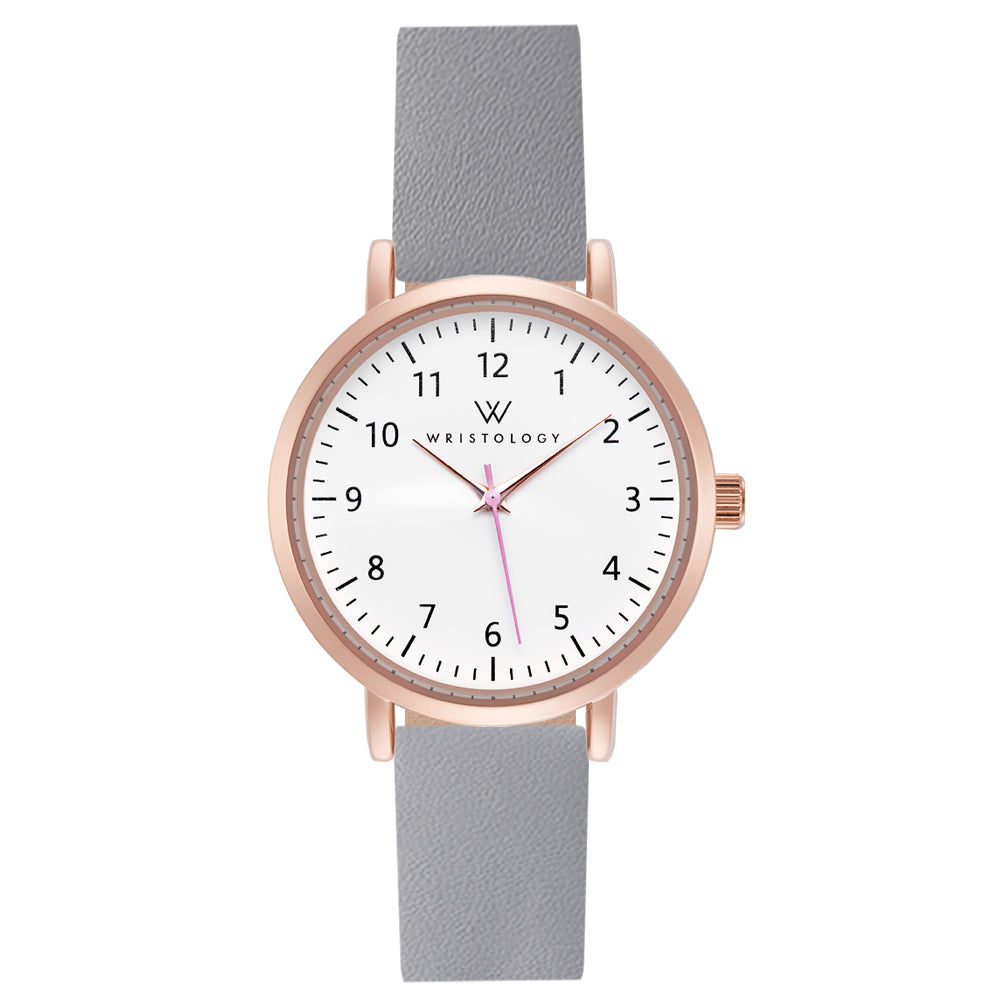 Mini Olivia Rose Gold Leather Watch