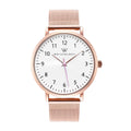 Mini Olivia Rose Gold Metal Mesh Watch