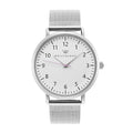 Mini Olivia Silver Metal Mesh Watch