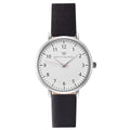 Mini Olivia Silver Leather Watch